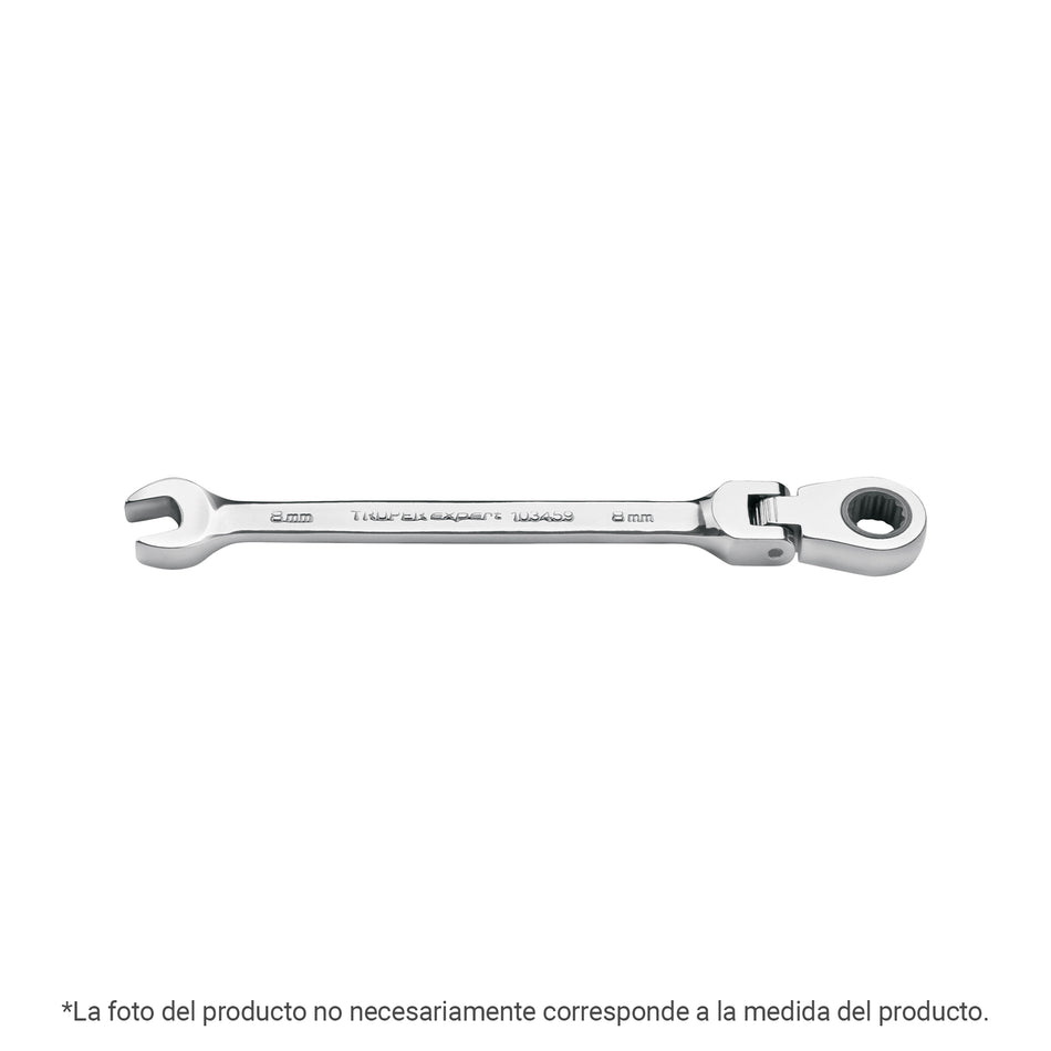 Llave combinada con matraca 13 mm flexible, Expert Caja con 3, 103447