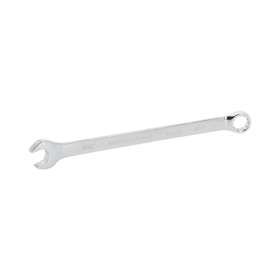 Llave combinada extralarga 7/16' x 183 mm de largo, Expert Caja con 6, 15593