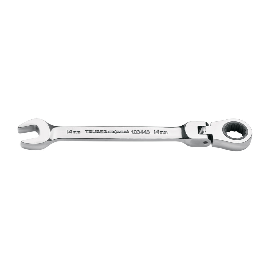 Llave combinada con matraca 14 mm flexible, Expert Caja con 3, 103448