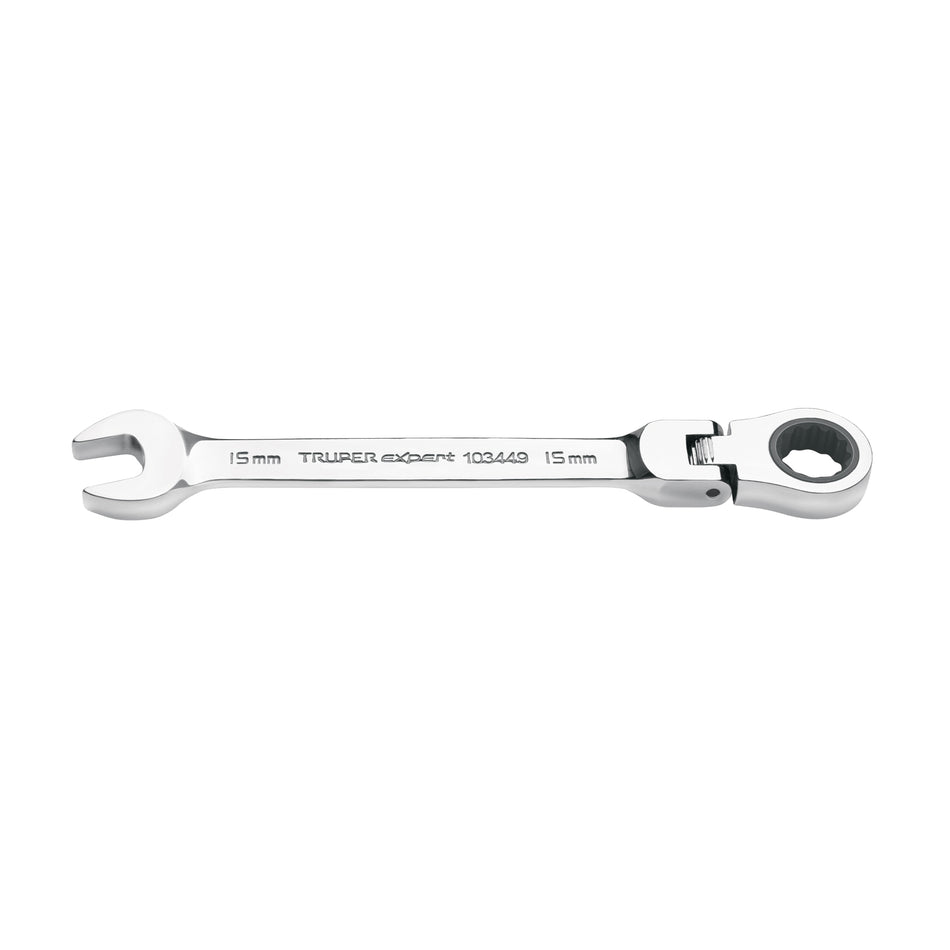 Llave combinada con matraca 15 mm flexible, Expert Caja con 3, 103449