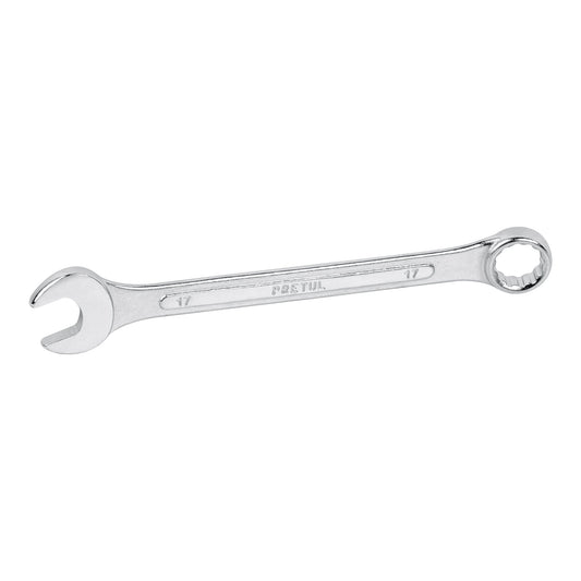 Llave combinada 17 mm x 210 mm de largo, Pretul Caja con 6, 21911