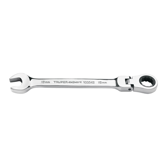 Llave combinada con matraca 18 mm flexible, Expert Caja con 3, 103542