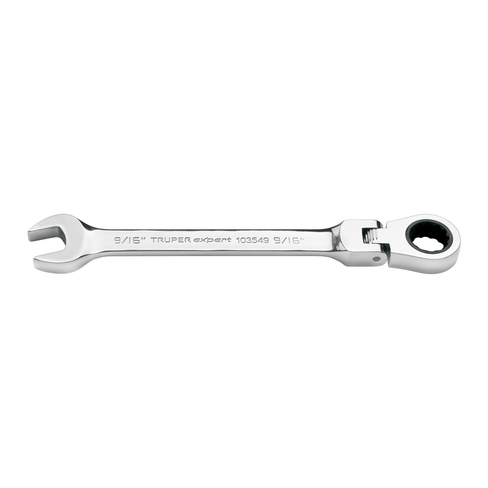 Llave combinada con matraca 9/16' flexible, Expert Caja con 3, 103549