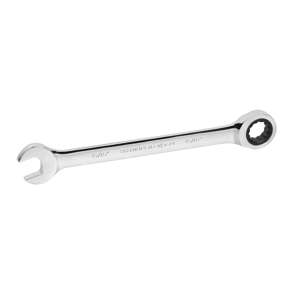 Llave combinada con matraca 15/16' x 325 mm largo, Expert Caja con 3, 13604