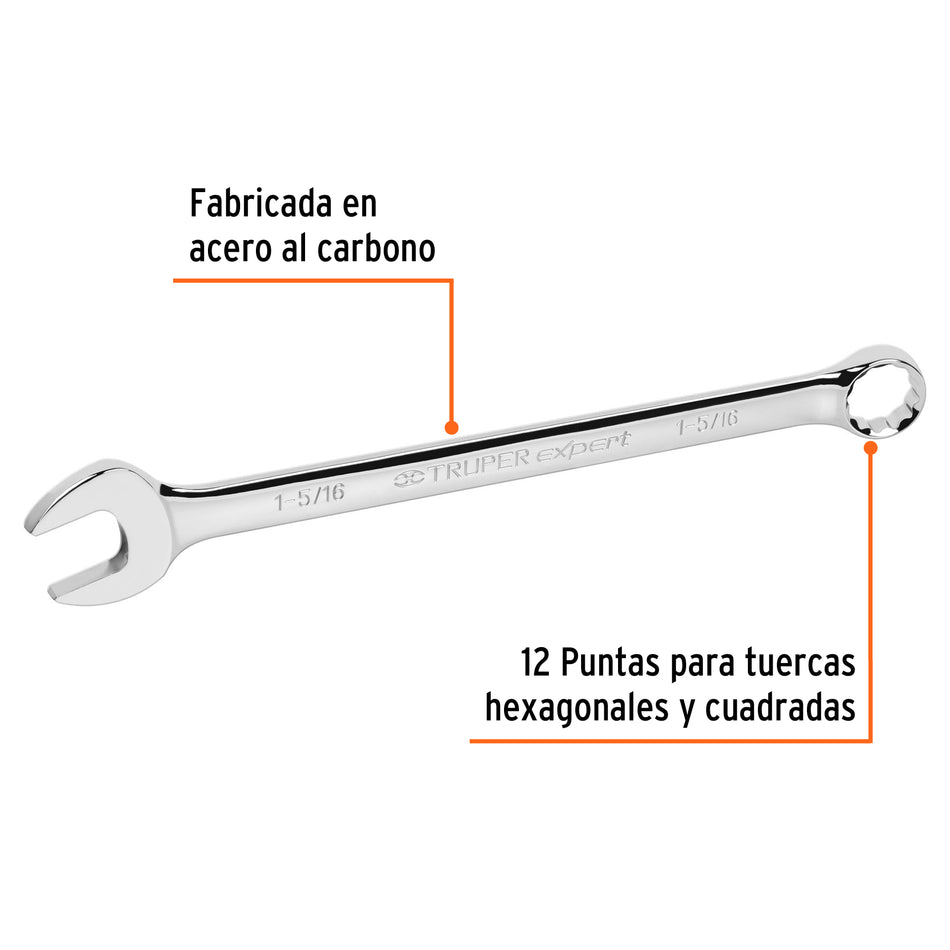 Llave combinada extralarga 1-5/16' x 376 mm de largo, Expert, 15606