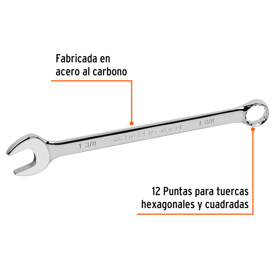 Llave combinada extralarga 1-3/8' x 454 mm de largo, Exper, 15607