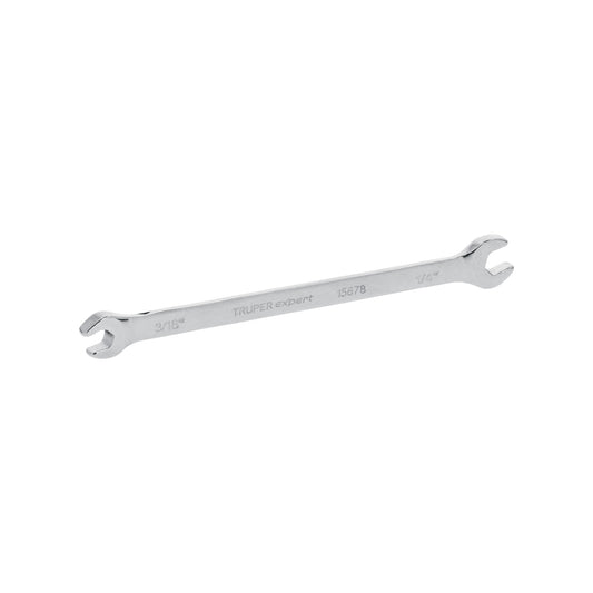 Llave española, 3/16 x 1/4' x 126 mm de largo, Truper Expert Caja con 6, 15678