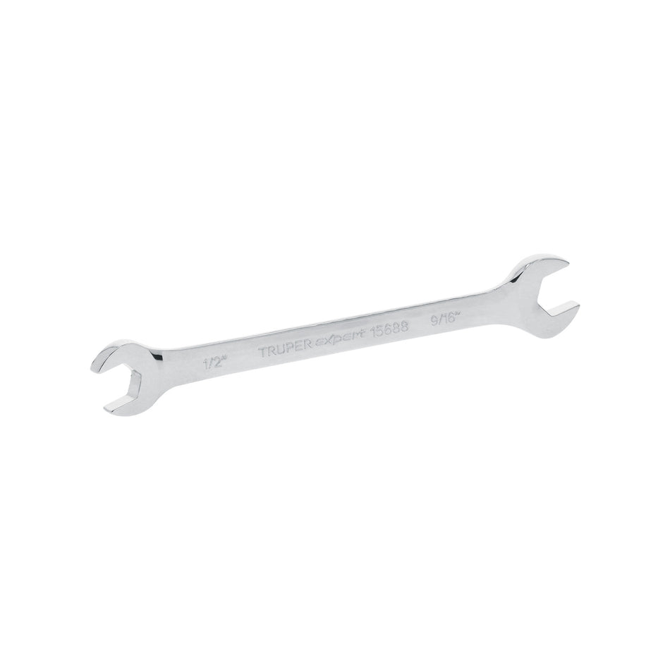 Llave española, 1/2 x 9/16' x 181 mm de largo, Truper Expert Caja con 6, 15688