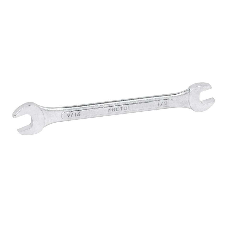 Llave española, 1/2 x 9/16' x 172 mm de largo, PRETUL Caja con 12, 21954