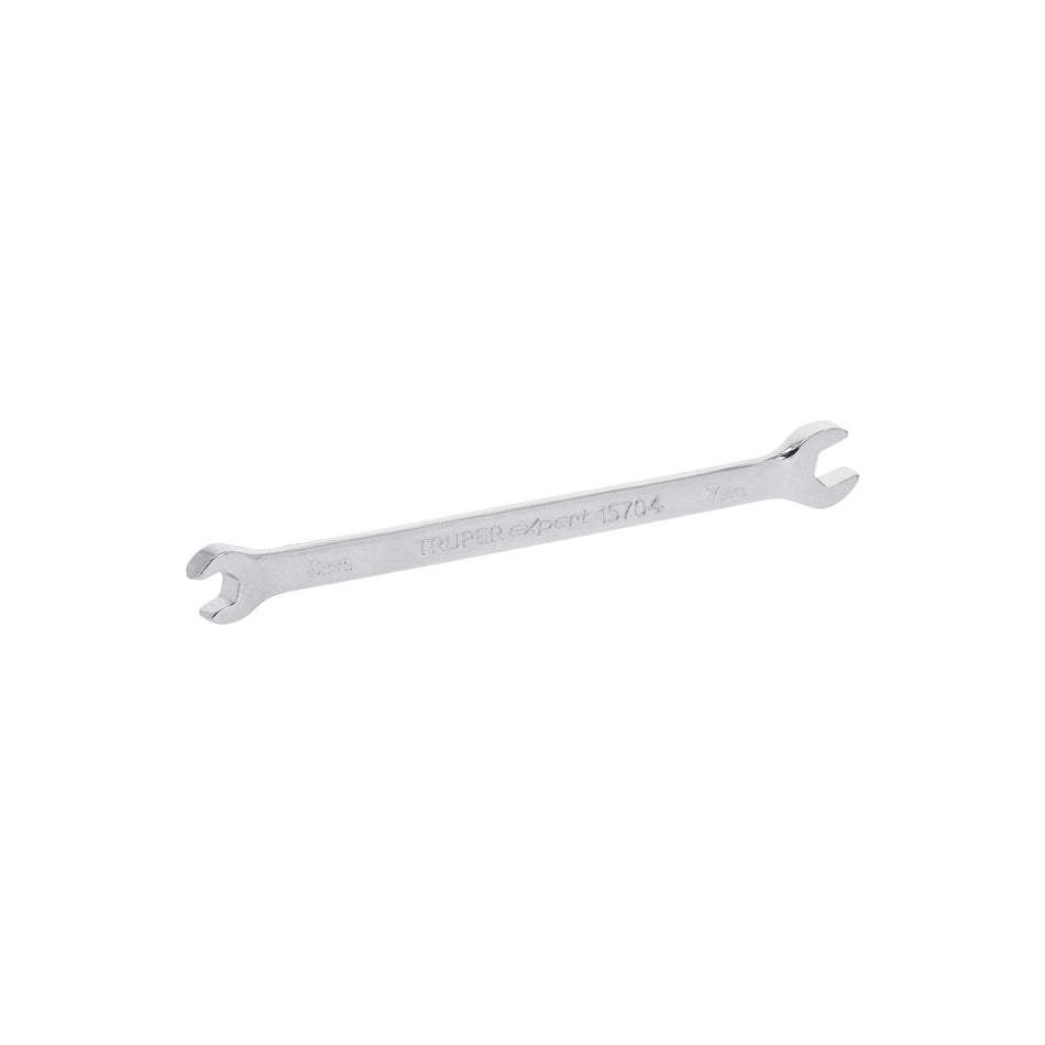 Llave española 6 x 7 mm x 126 mm de largo, Truper Expert Caja con 6, 15704