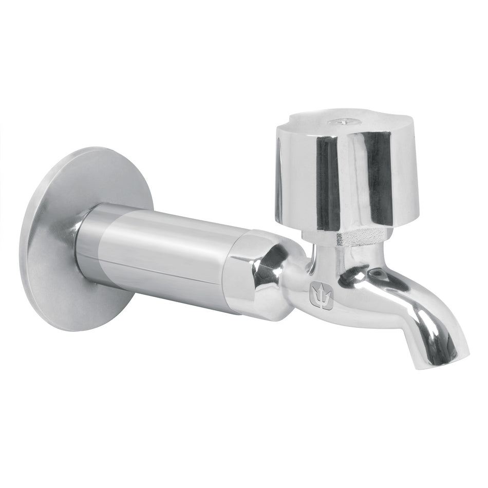 Llave 1/2' para fregadero con niple y chapetón, Foset Basic Caja con 4, 49105