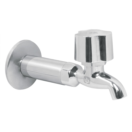 Llave 1/2' para fregadero con niple y chapetón, Foset Basic Caja con 4, 49105
