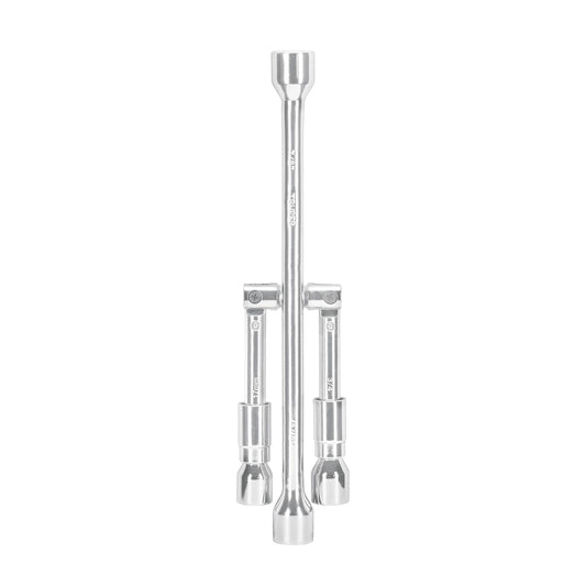Llave de cruz 14' plegable pulida y cromada, TRUPER Caja con 3, 15484
