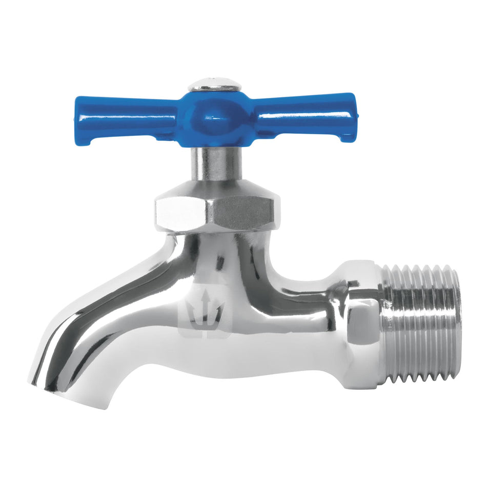 Llave de nariz de latón cromado, 135 g, entrada 1/2', Foset Caja con 6, 49086