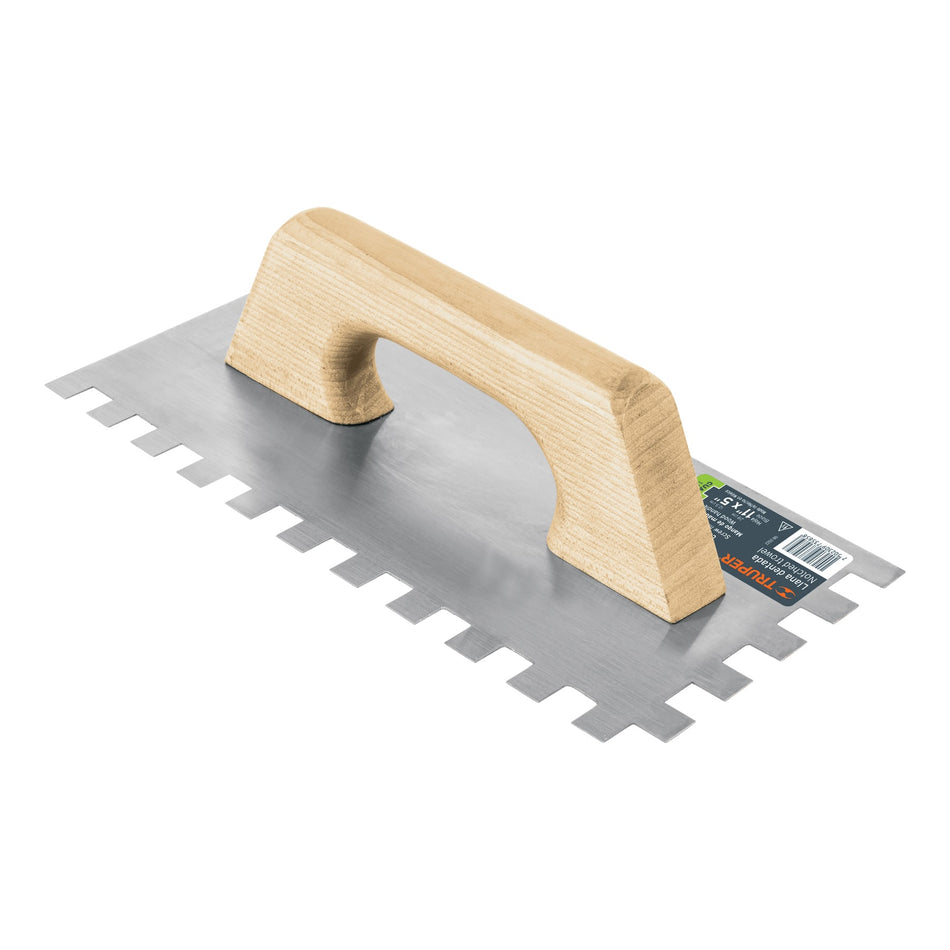 Llana 11' dentado cuadrado 1/2', tipo español, mgo madera Caja con 6, 102750