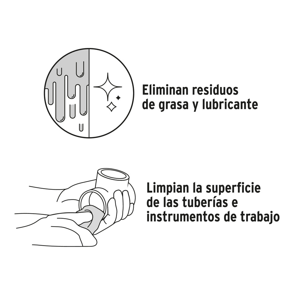Limpiador para PVC y CPVC en lata, 500ml, Foset Caja con 4, 48379