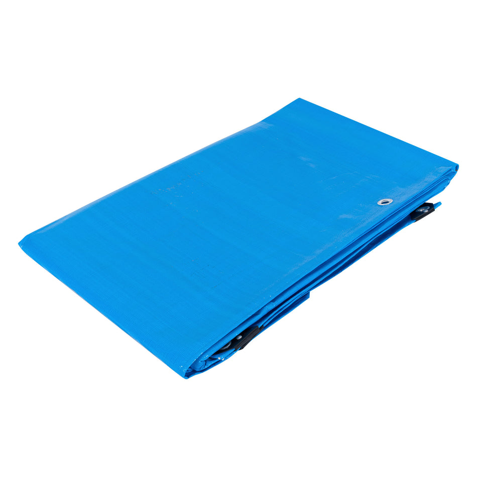 Lona reforzada, 3 x 5 m, azul Caja con 2, 102548