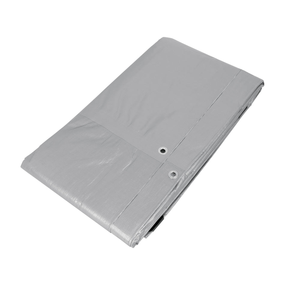 Lona gris reforzada 3 x 6 m, Truper Caja con 2, 10772