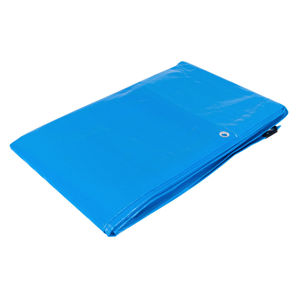 Lona reforzada, 3 x 6 m, azul Caja con 2, 102549