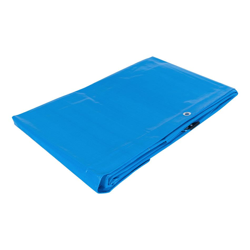 Lona reforzada, 4 x 4 m, azul Caja con 2, 102570