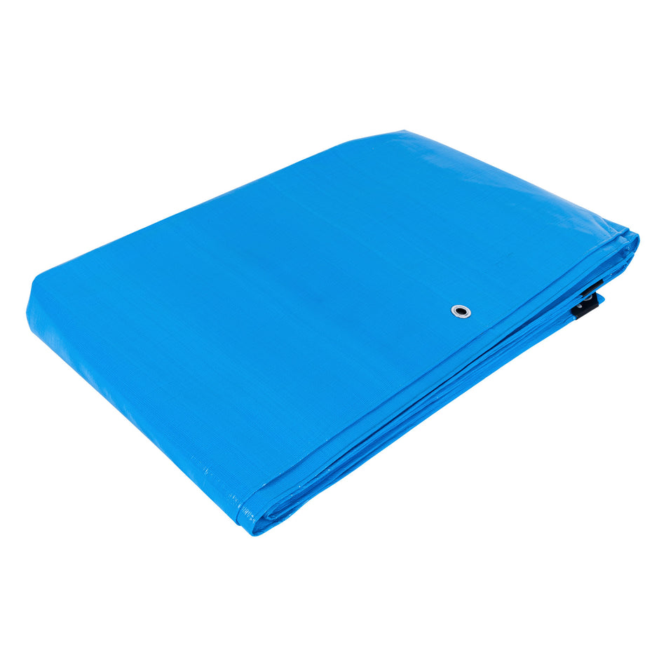 Lona reforzada, 5 x 7 m, azul, 102573