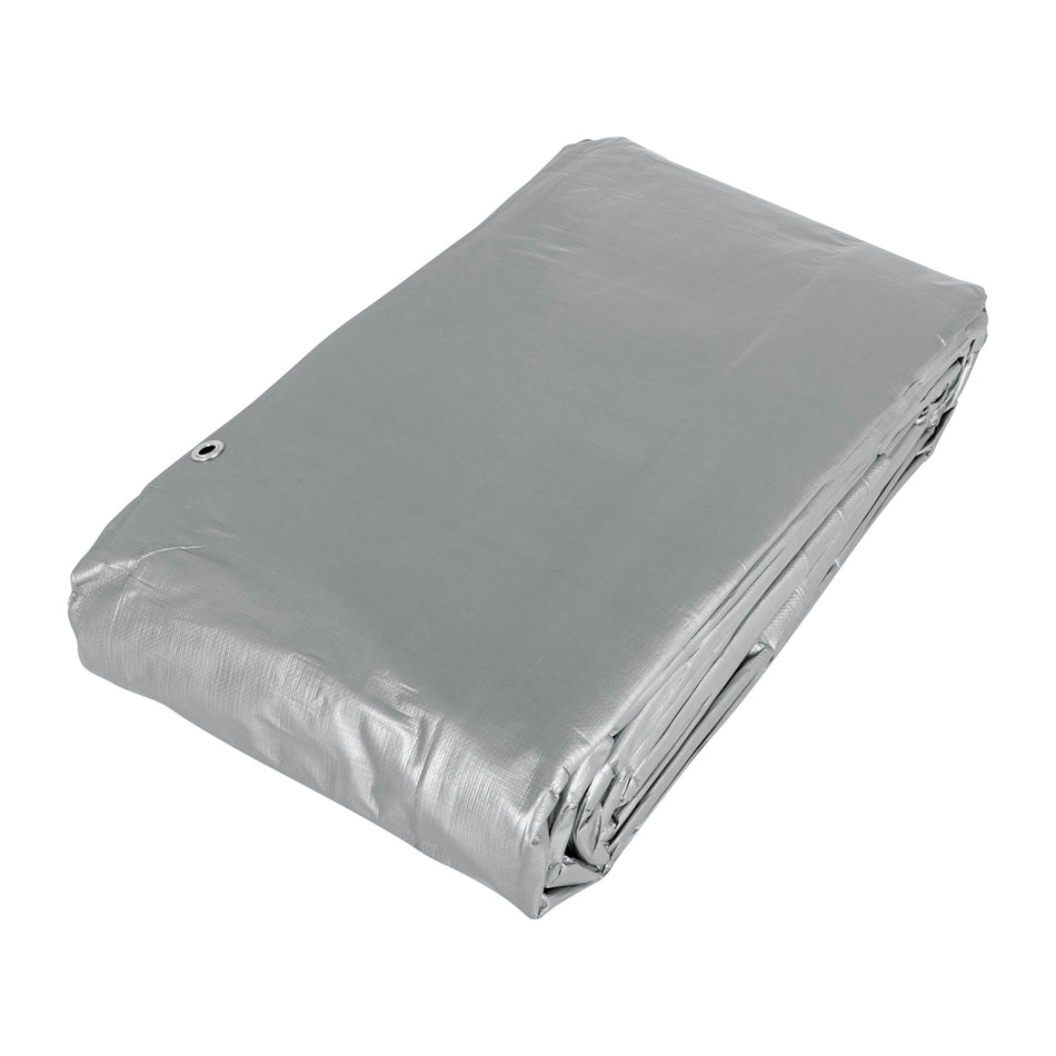 Lona gris reforzada 6 x 12 m, Truper, 15367
