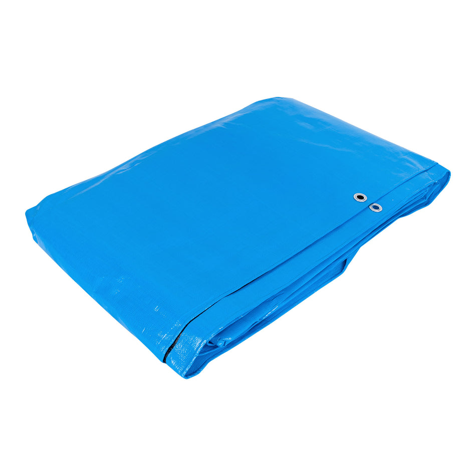 Lona reforzada, 6 x 6 m, azul, 102574