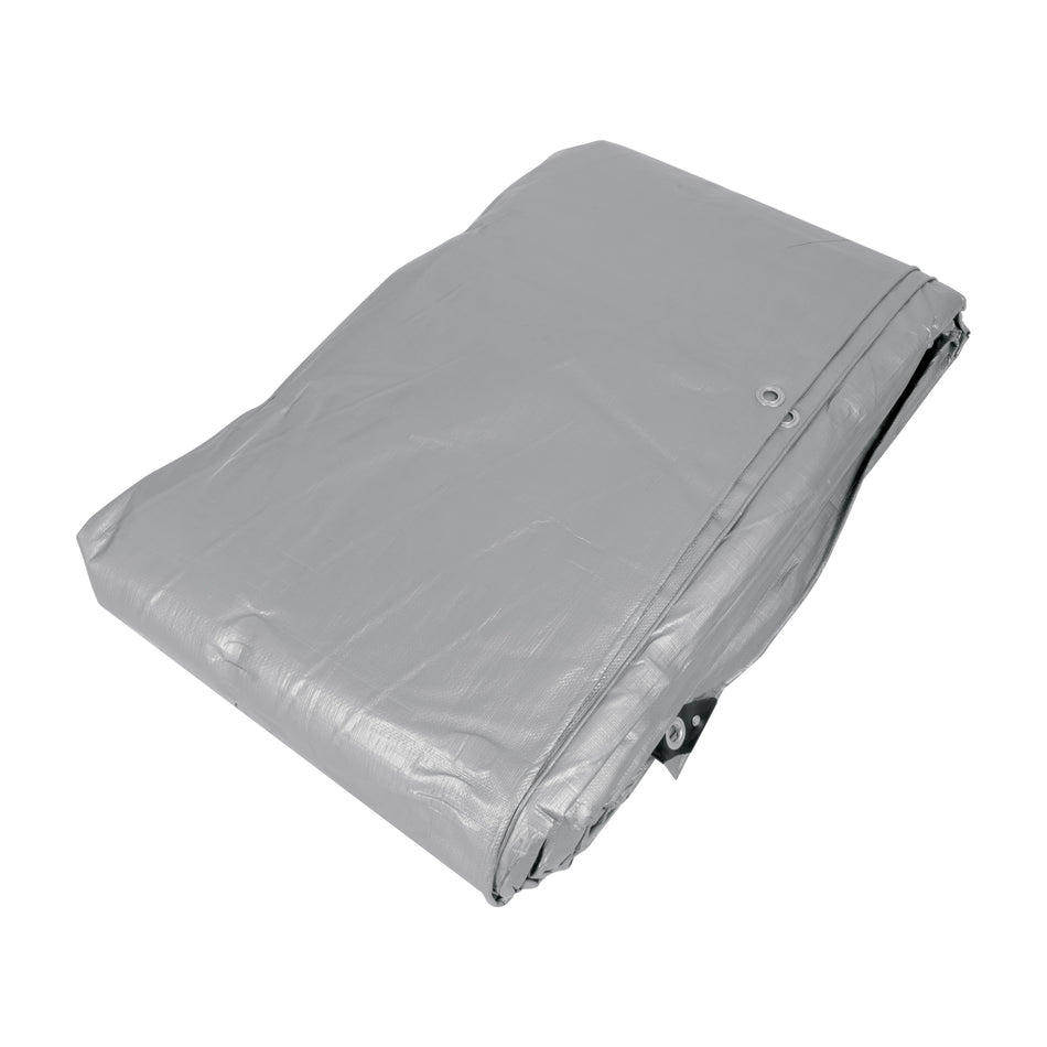 Lona gris reforzada 7 x 10 m, Truper, 10779