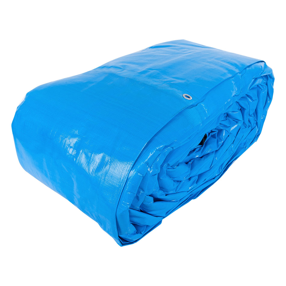 Lona reforzada, 9 x 14 m, azul, 102577