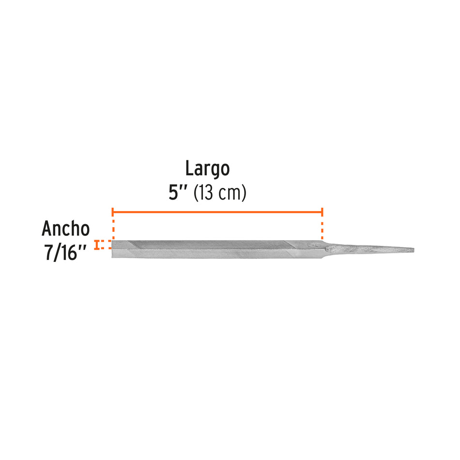 Lima triángulo pesado 5', 32 dpp, Truper Caja con 6, 15119