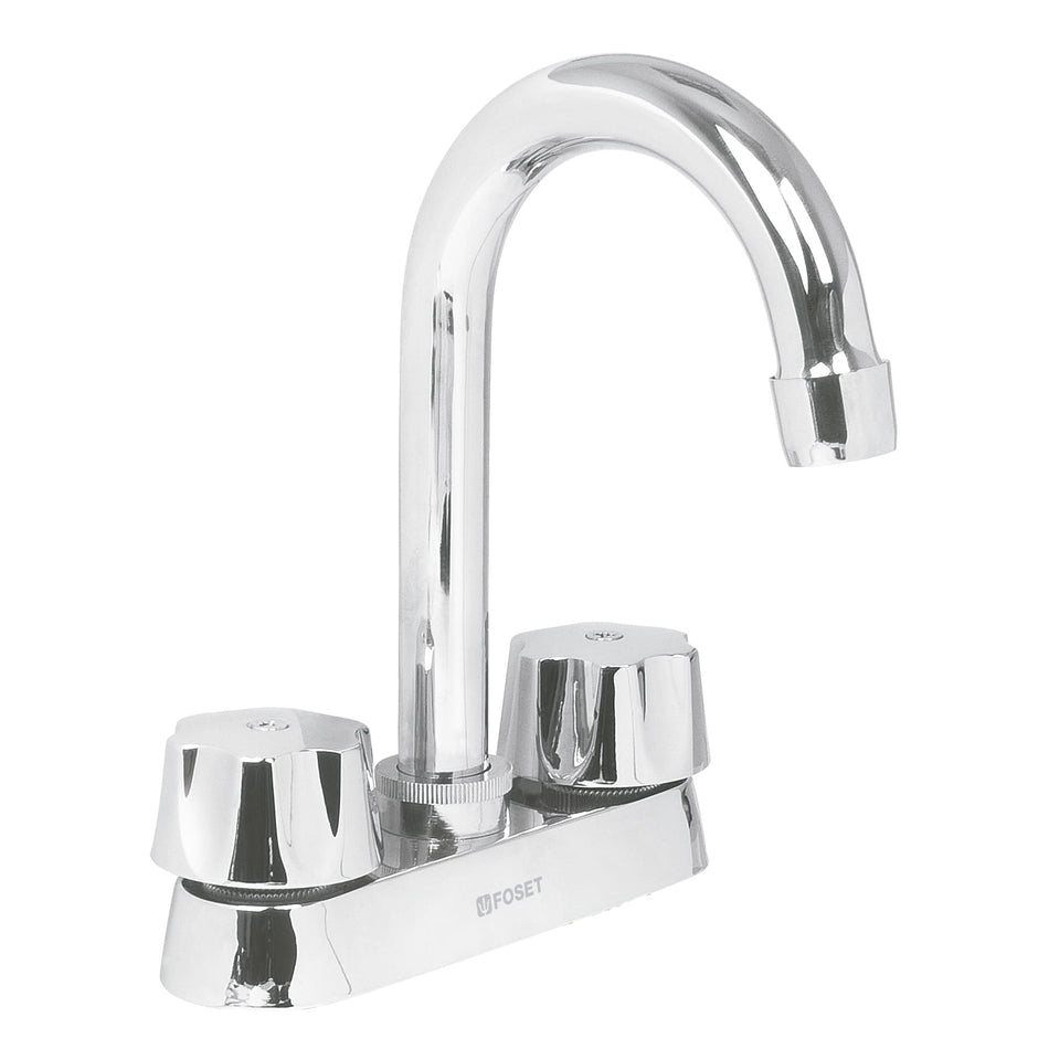 Mezcladora 4' para lavabo, cuello bar, cartucho compresión Caja con 2, 47689
