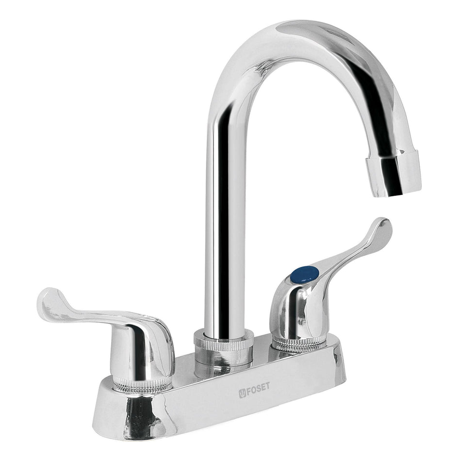 Mezcladora 4' para lavabo, cuello bar, manerales palanca Caja con 2, 49280