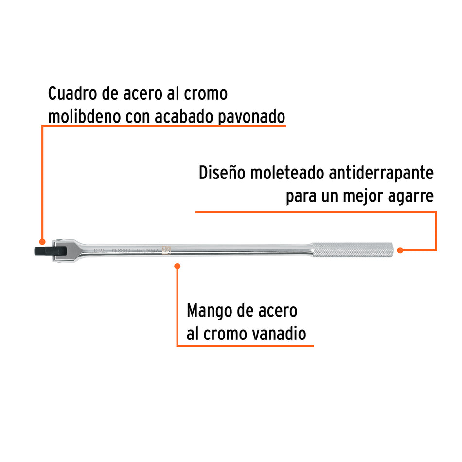 Mango articulado de 15' x 13 mm para dados cuadro 3/8' Caja con 6, 103080