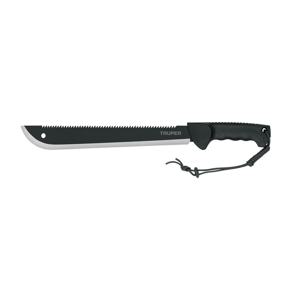 Machete doble filo 14', cacha inyectada, con funda, TRUPER Caja con 3, 103827