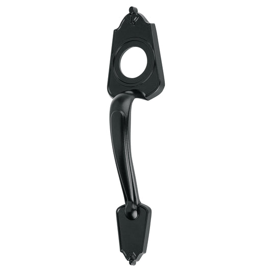 Chapetón metálico para puerta, acabado negro Caja con 3, 46840