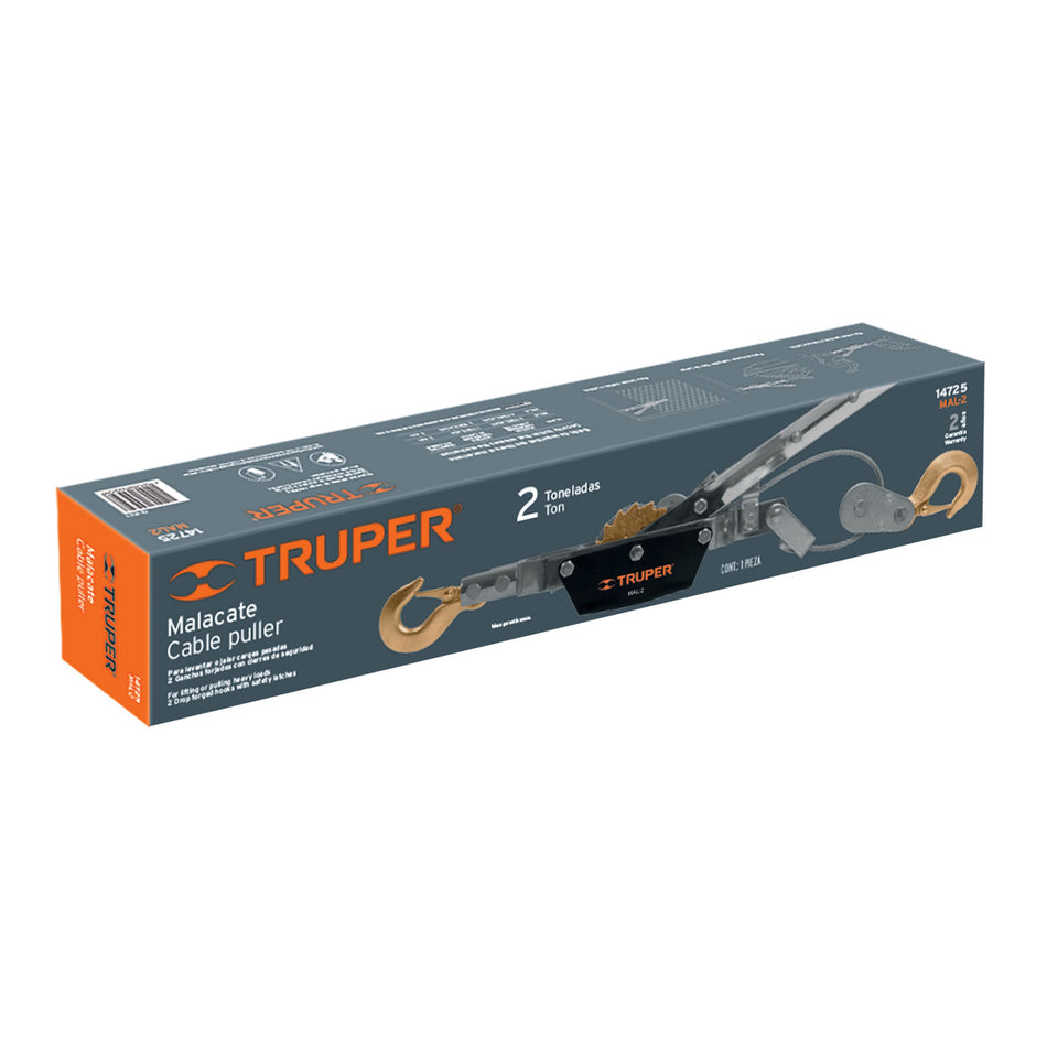 Malacate de 2 toneladas, TRUPER, 14725