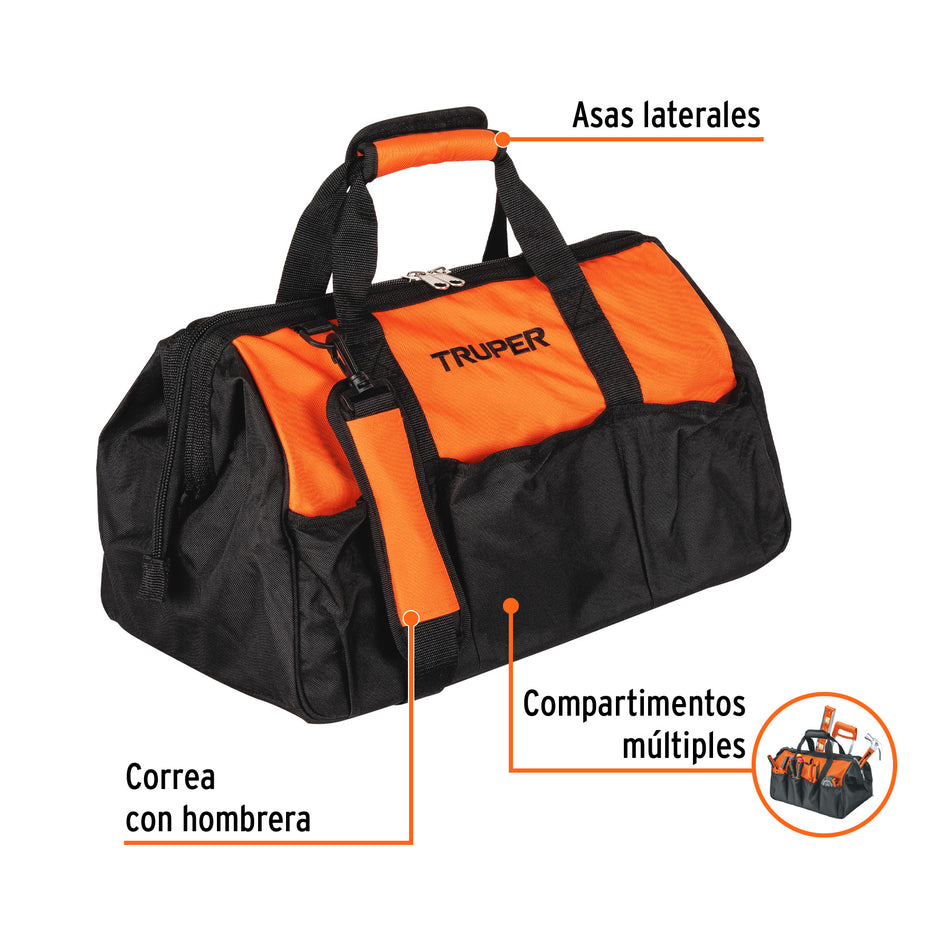 Maleta portaherramientas de 18', Truper, 17103