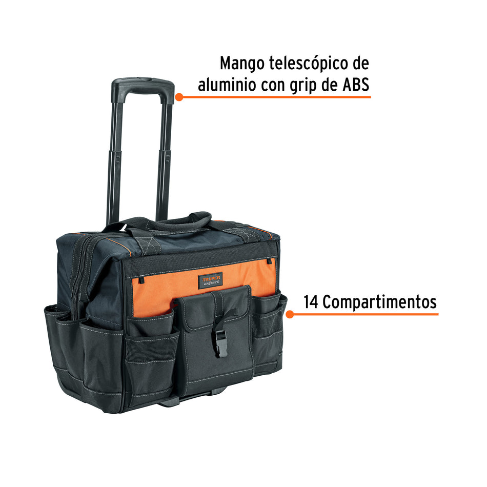 Maleta portaherramientas con ruedas, Truper Expert, 101902