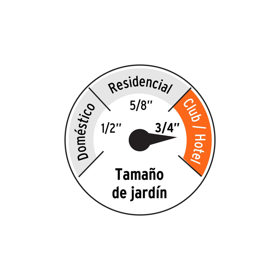 Manguera 3/4' anti-torceduras 6 capas 30m conexiones d/metal, 100148