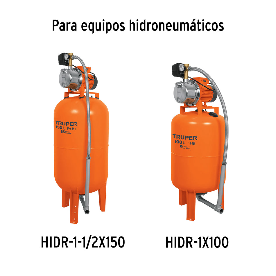 Manguera para equipos hidroneumáticos de 100 y 150 L, TRUPER, 101714