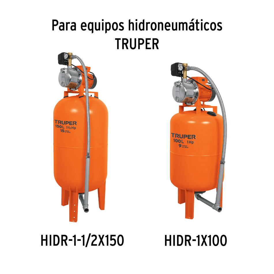Manómetro para equipos hidroneumáticos, TRUPER, 101712