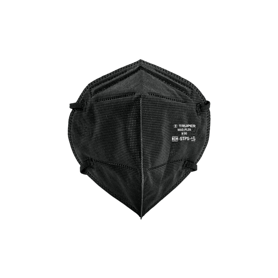 Respirador plegable N95 negro para polvos y partículas Caja con 10, 102327