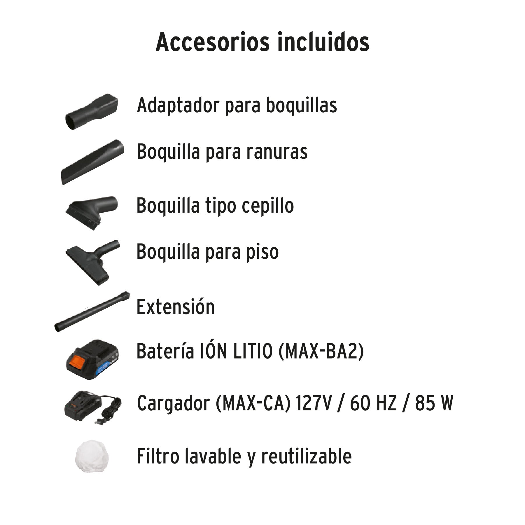 Aspiradora inalámbrica, 20V, TRUPER MAX, 102446