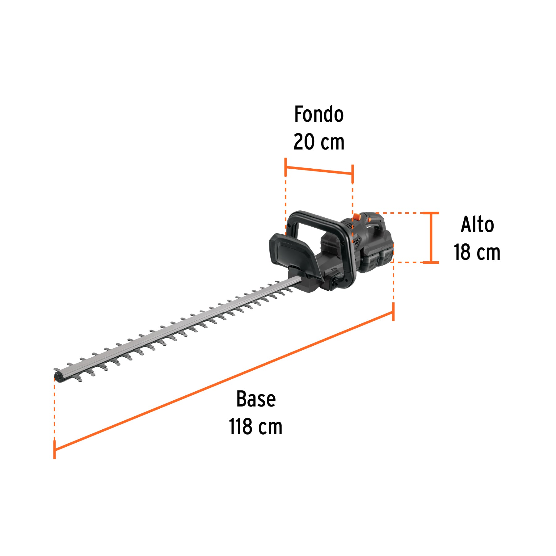 Cortasetos inalámbrico 40V, 2 baterías 4Ah, 1 carg.dual, MAX, 102490