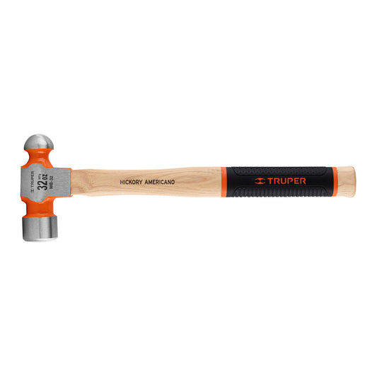 Martillo pulido de bola 32 oz mango hickory, Truper Grip Caja con 4, 16904