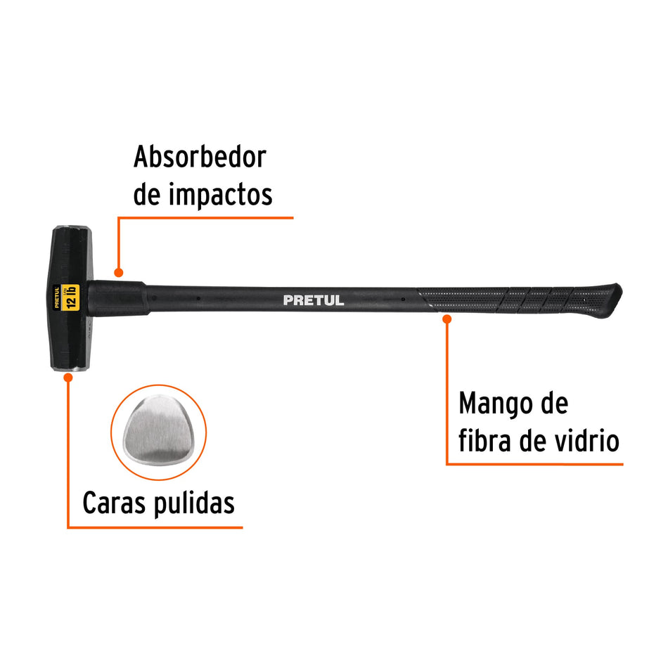 Marro tipo Nevada 12 lbs. mango 36', Pretul, 22207