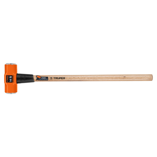 Marro octagonal 14 lb, mango de madera 36', Truper, 16514