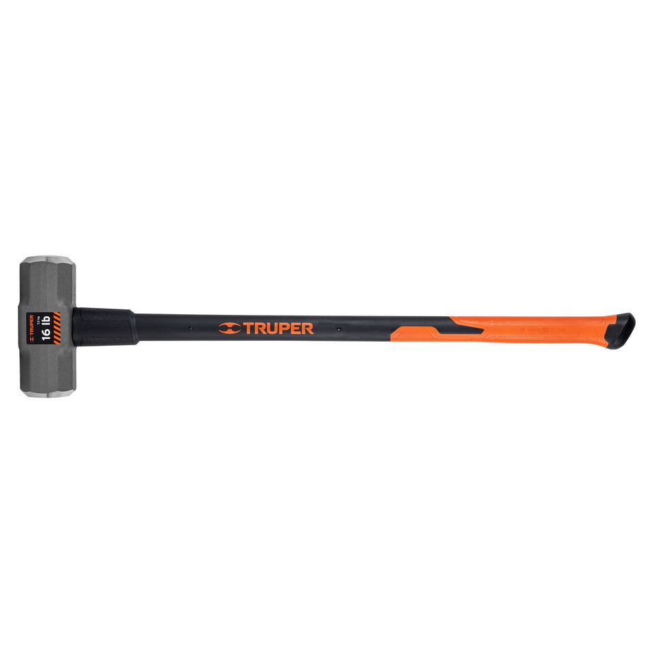 Marro octagonal 16 lb, mango fibra de vidrio 36', Truper, 16546