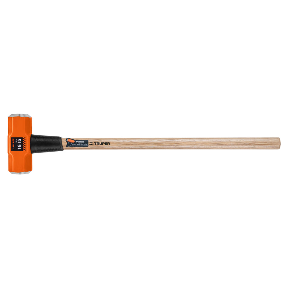 Marro octagonal 16 lb, mango de madera 36', Truper, 16515