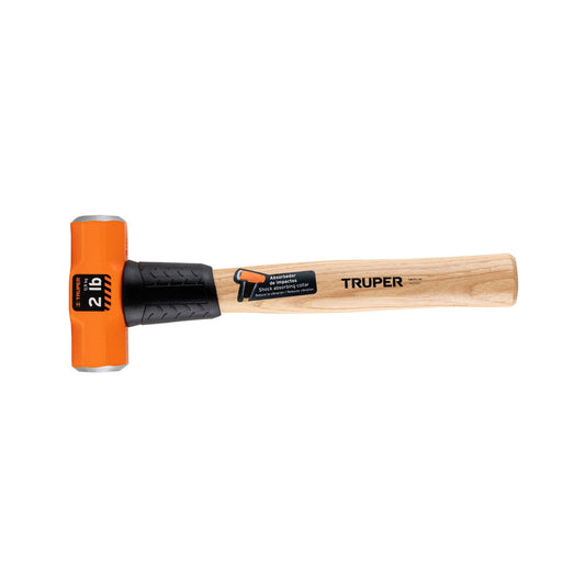 Marro octagonal 2 lb, mango de madera 12', Truper Caja con 4, 16506